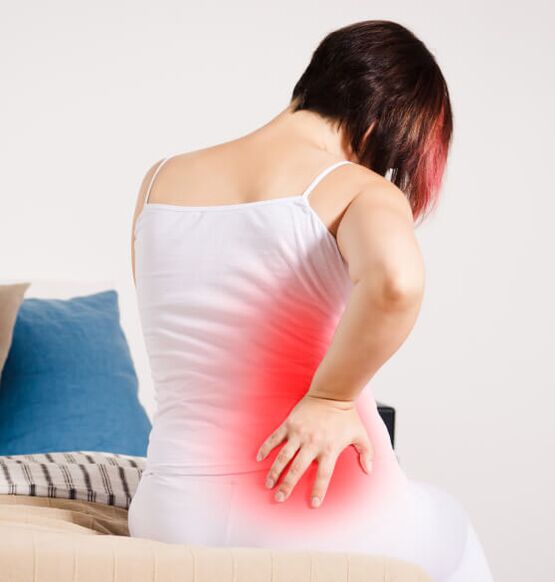 Síntomas da osteocondrose lumbar